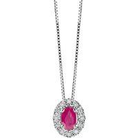 Collana Bliss Donna in Oro bianco Rubino 0.35 Ct 20085213 - 20085213
